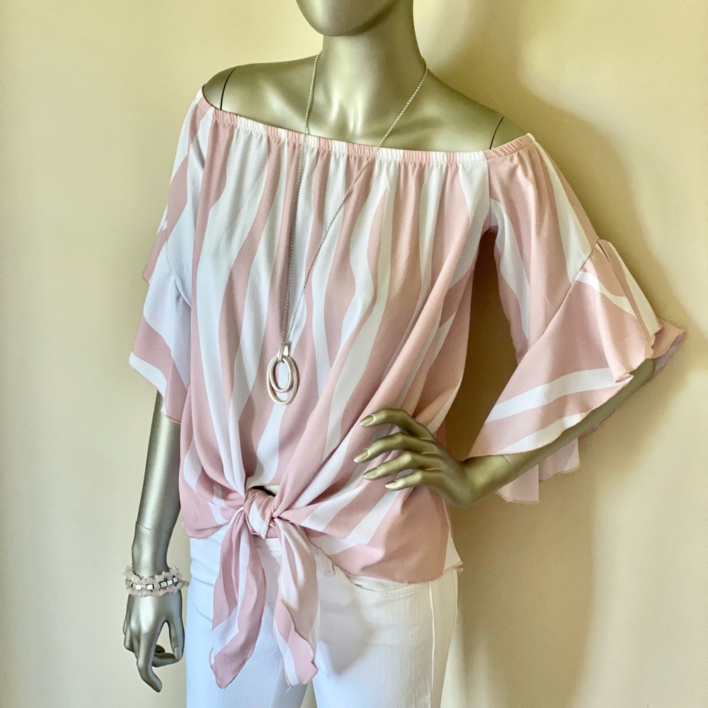 Off Shoulder Ruffle Top - Picture 13 of 14